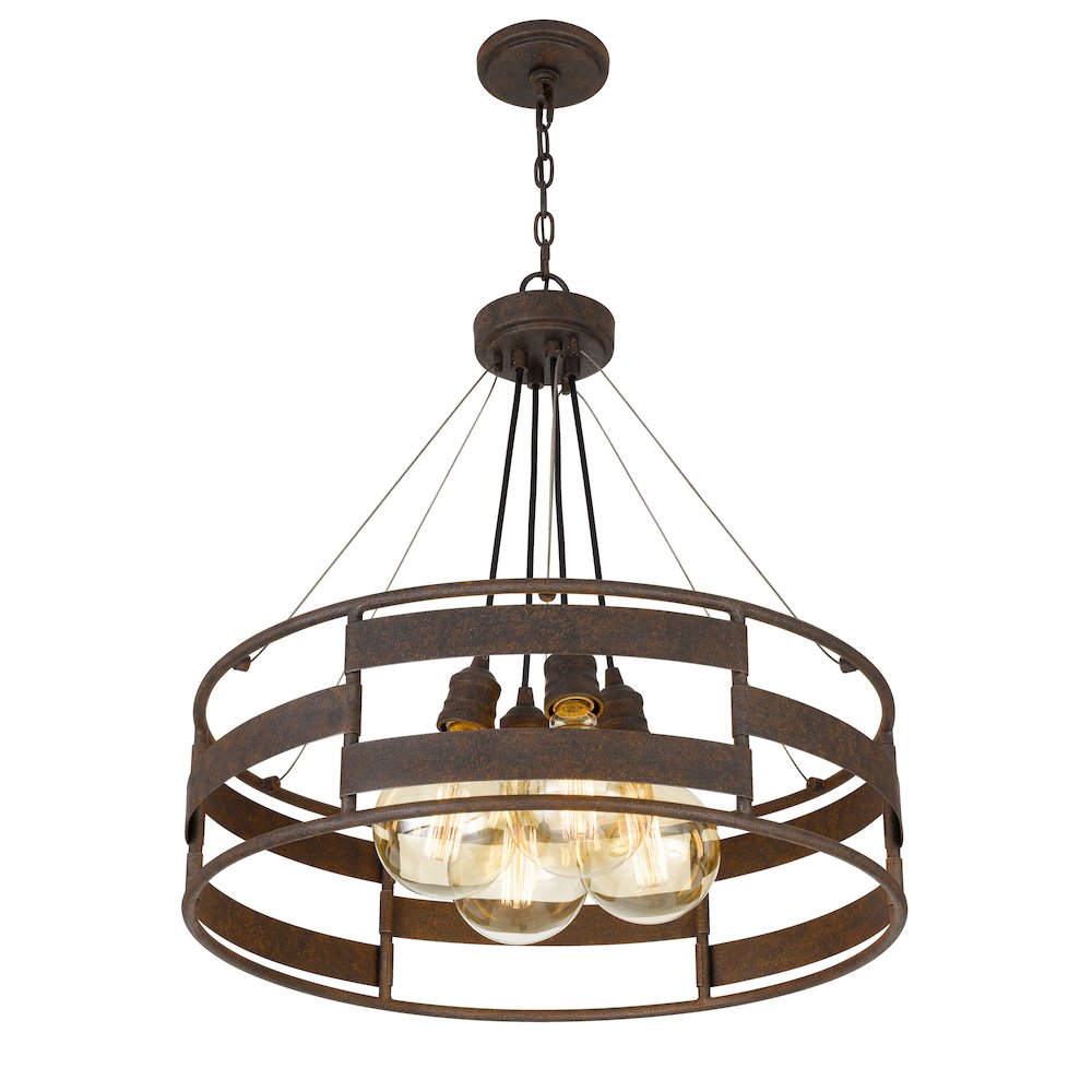 60W x 4 Rochefort metal chandelier (Edison bulbs shown ARE included). Picture 3