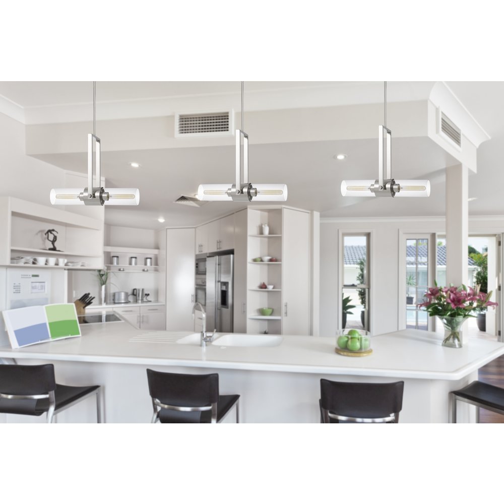 60W Redmond Metal Pendant With Clear Glass Shade. Picture 5