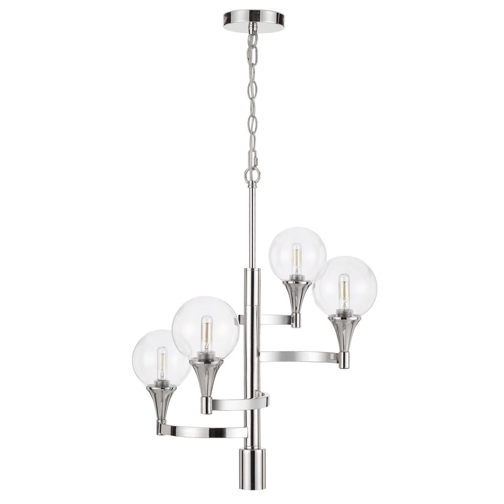 15W X 4 Milbank Metal Chandelier. Picture 1