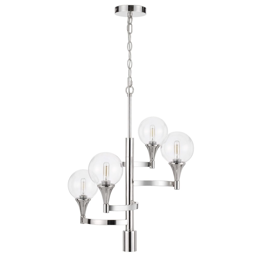 15W X 4 Milbank Metal Chandelier. Picture 1