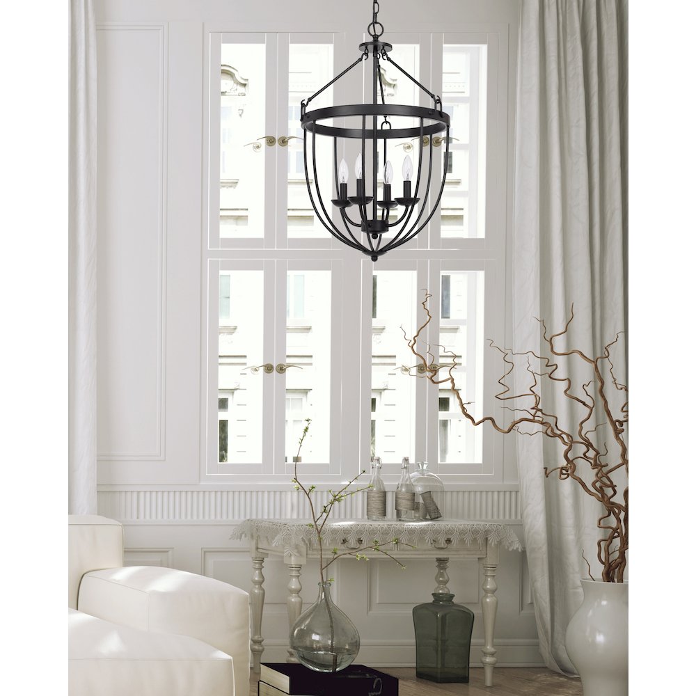 60W X 4 Grafton Metal Chandelier. Picture 3
