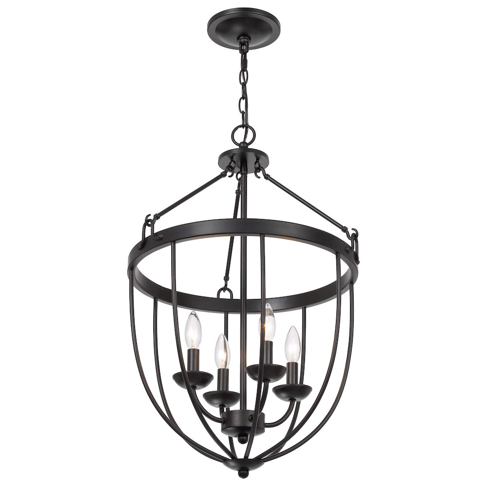 60W X 4 Grafton Metal Chandelier. Picture 5