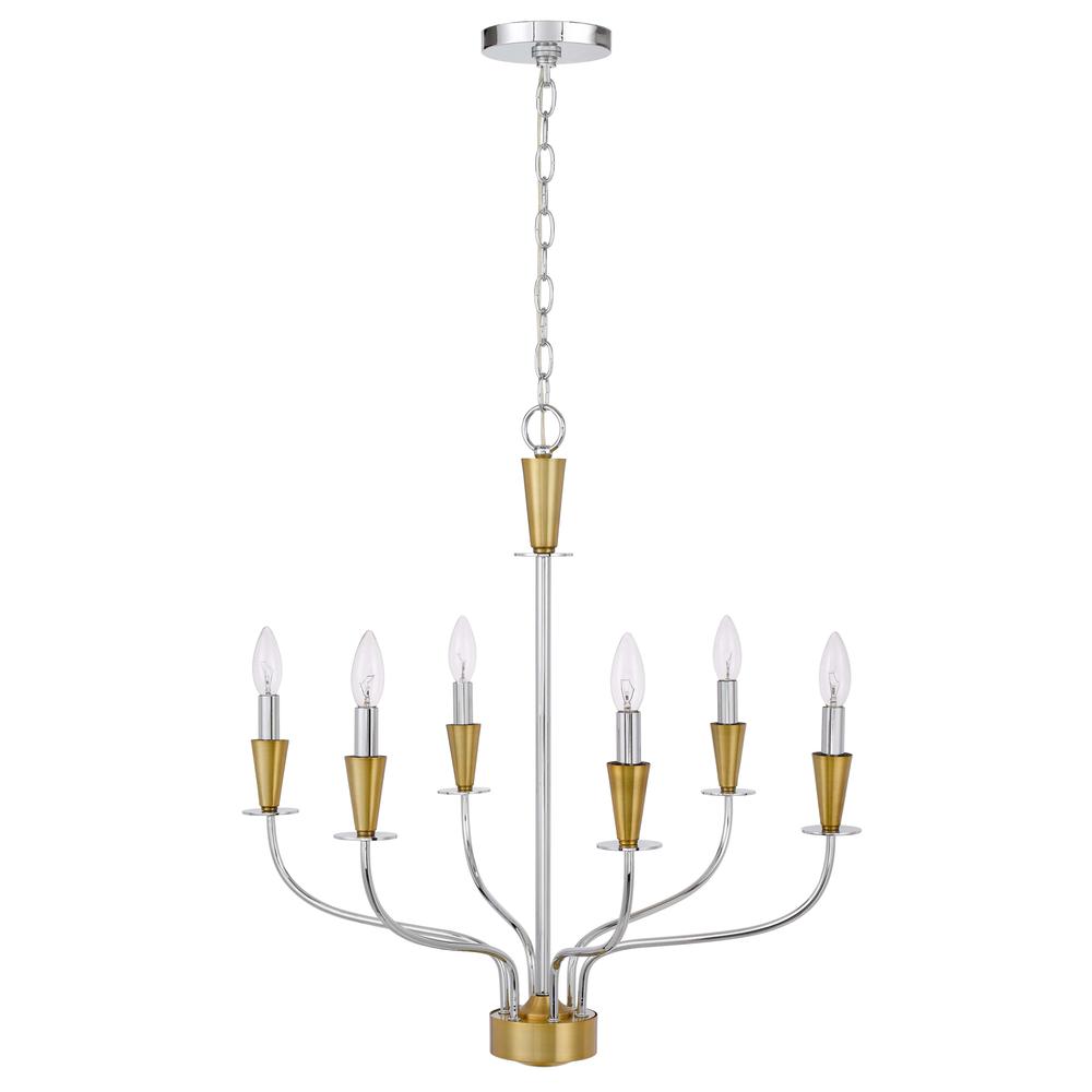 60W X 4 Weston Metal Chandelier. Picture 1