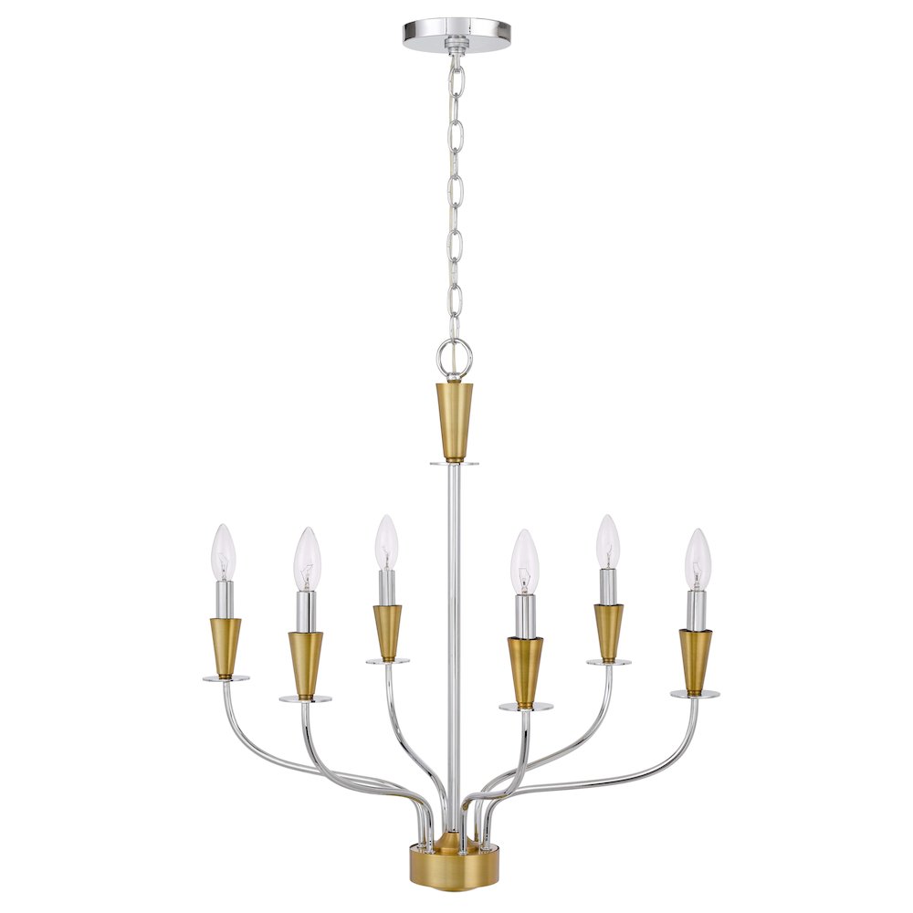 60W X 4 Weston Metal Chandelier. Picture 1