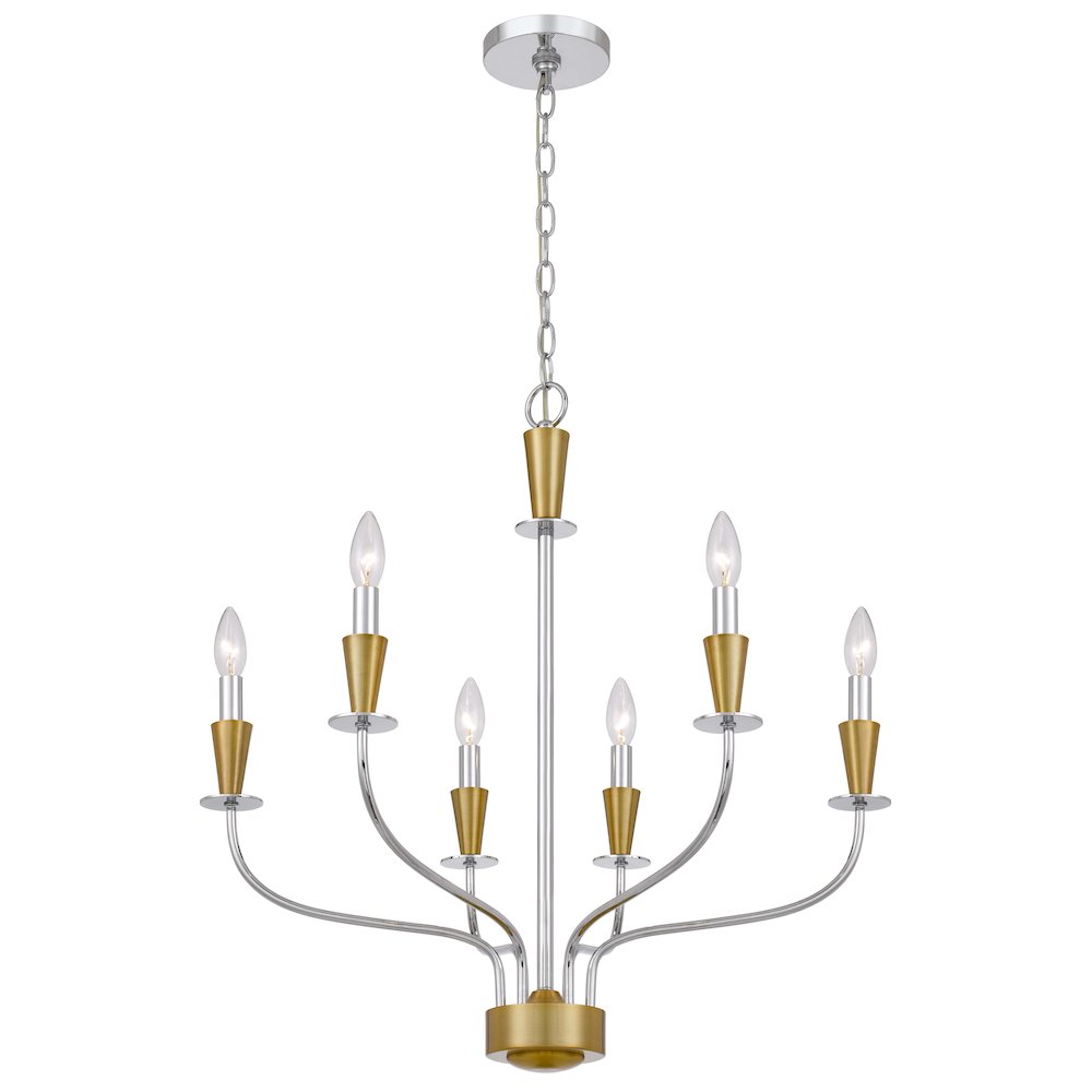 60W X 4 Weston Metal Chandelier. Picture 4