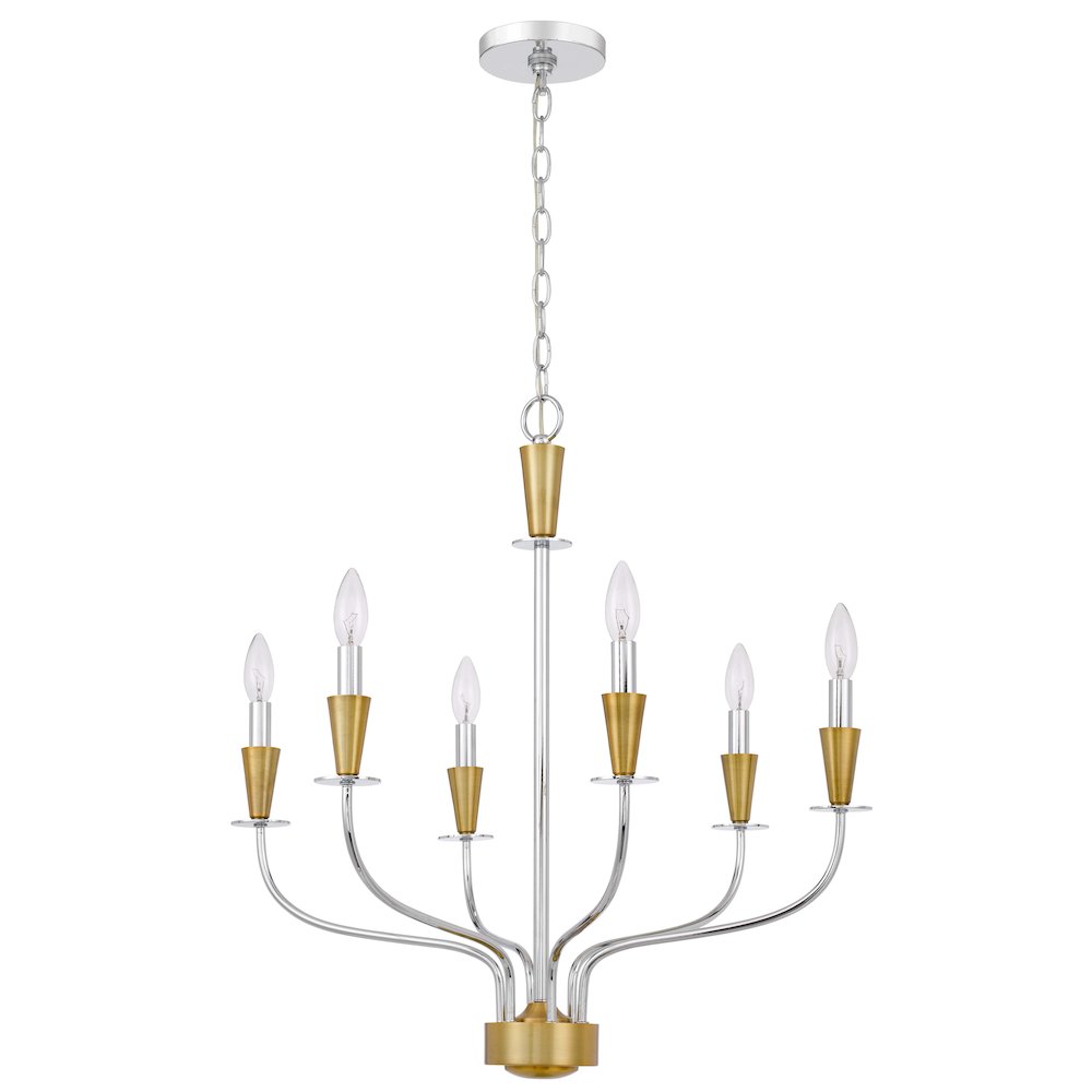 60W X 4 Weston Metal Chandelier. Picture 5