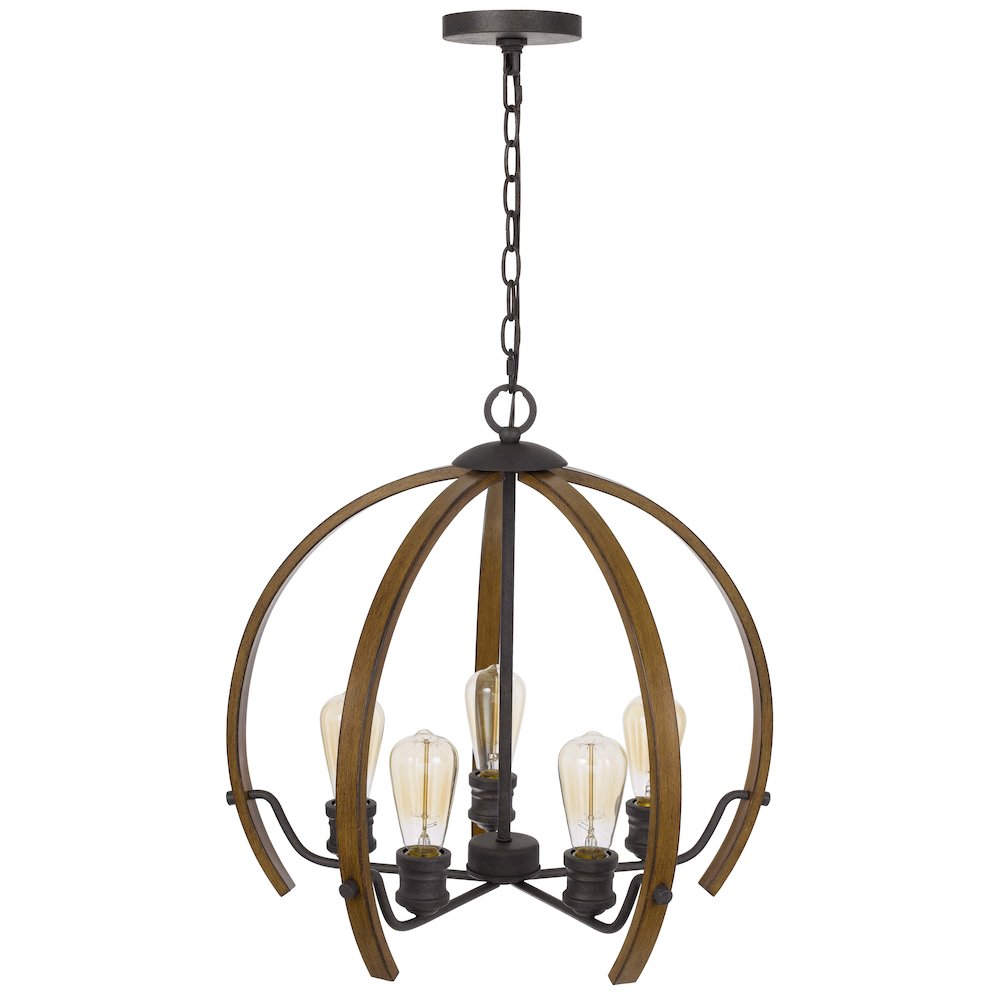 60W X 5 Riverton Metal Chandelier. Picture 5