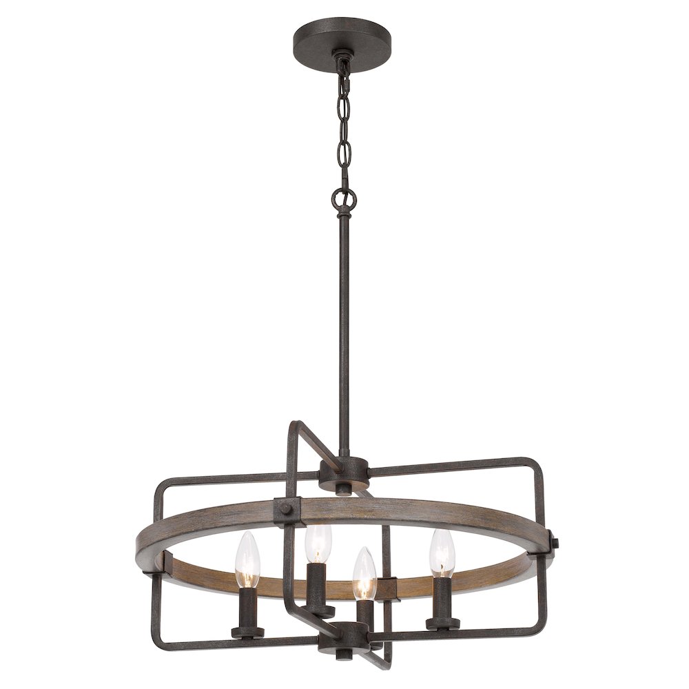 60W X 4 Rawlins Metal Chandelier. Picture 4