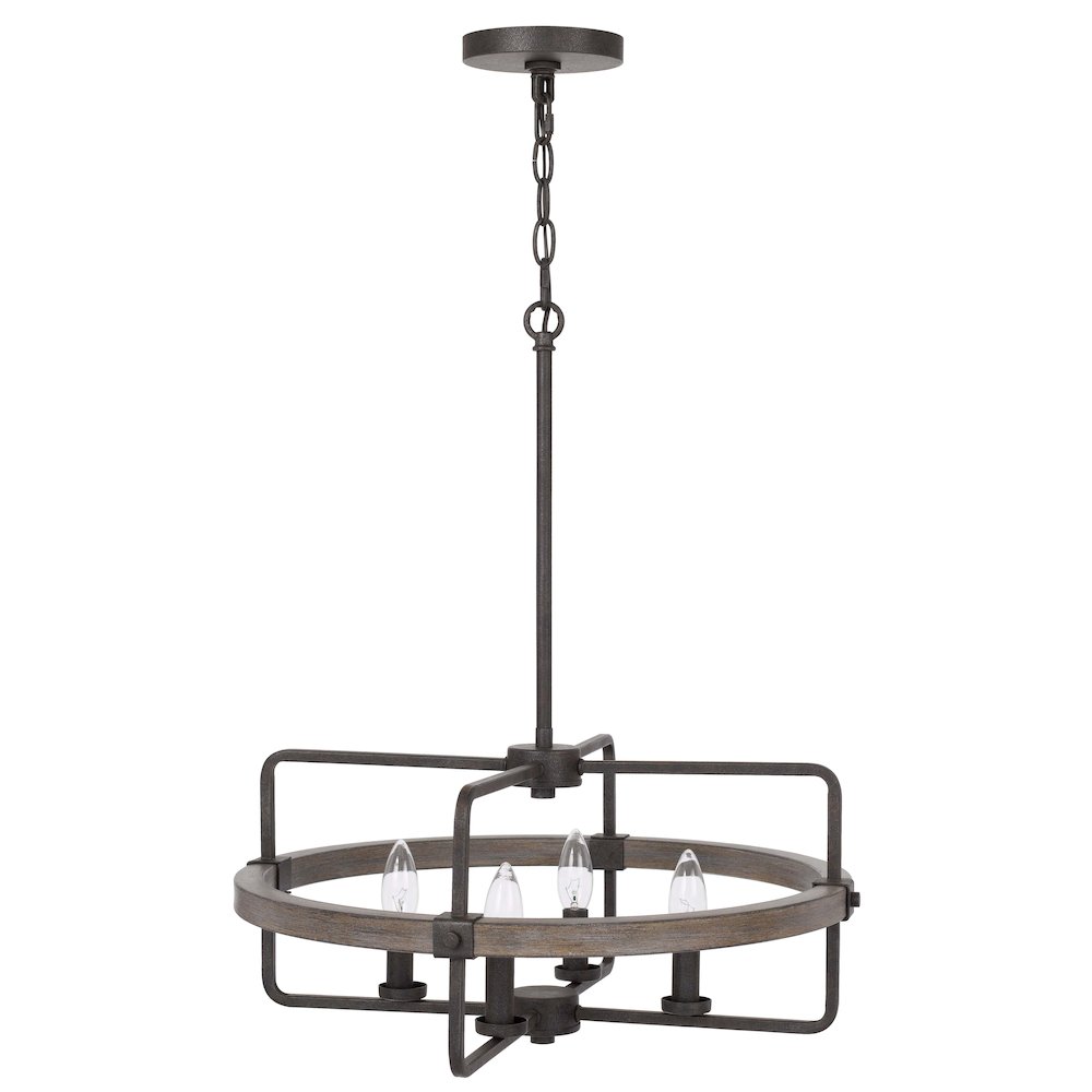 60W X 4 Rawlins Metal Chandelier. Picture 5