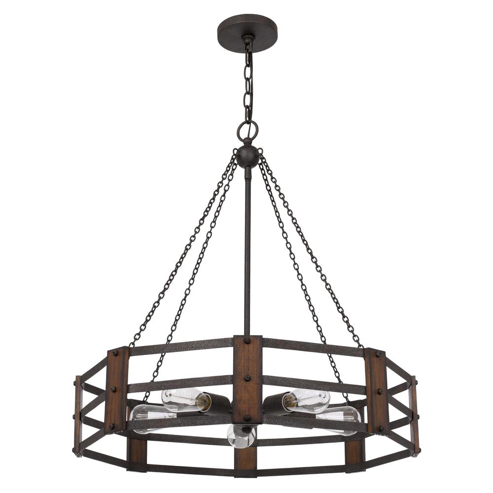 60W X 5 Provo Metal Chandelier. Picture 1