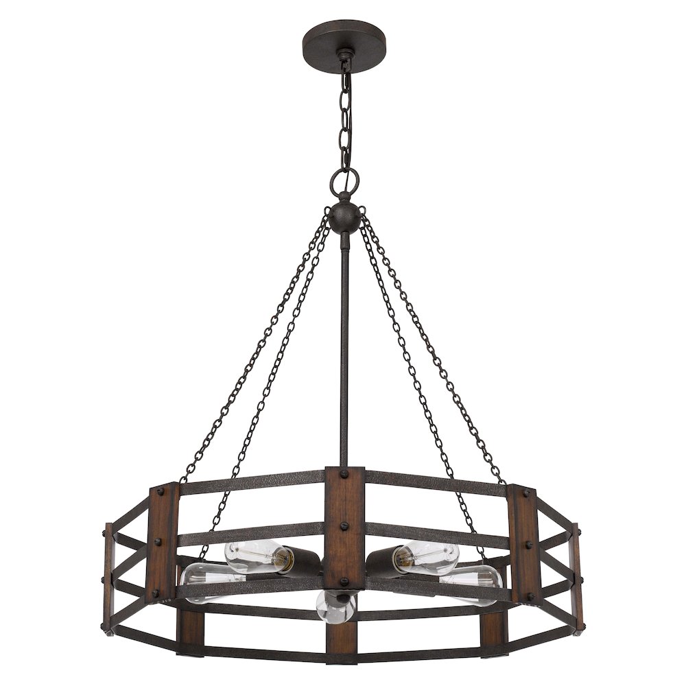 60W X 5 Provo Metal Chandelier. Picture 1
