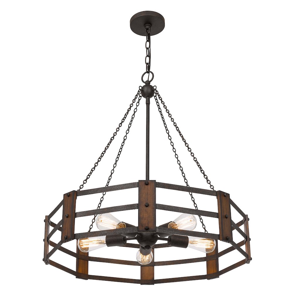 60W X 5 Provo Metal Chandelier. Picture 4