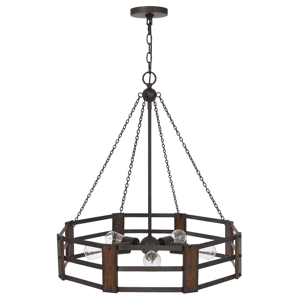 60W X 5 Provo Metal Chandelier. Picture 5