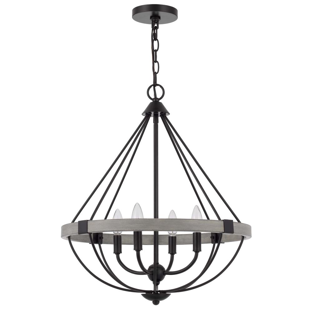 60W X 4 Somersworth Metal Chandelier. Picture 1