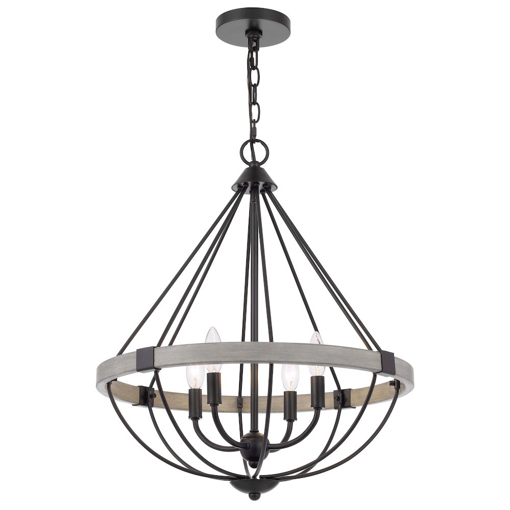 60W X 4 Somersworth Metal Chandelier. Picture 4