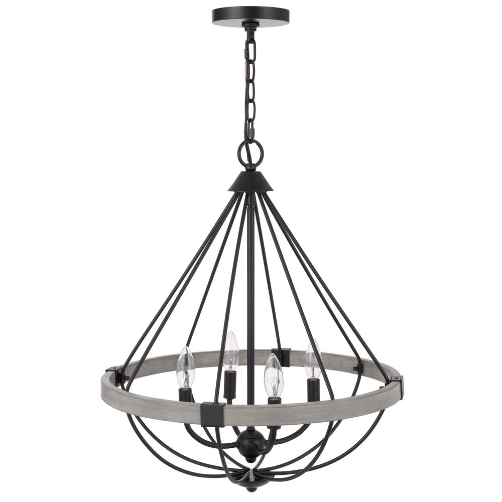 60W X 4 Somersworth Metal Chandelier. Picture 3