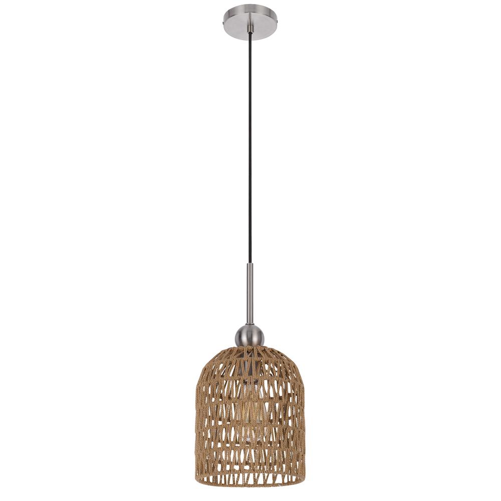 60W Depok Roped Pendant Fixture. Picture 1