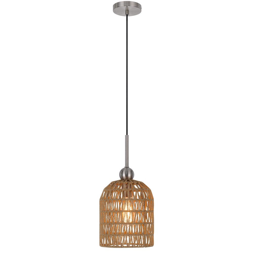 60W Depok Roped Pendant Fixture. Picture 1