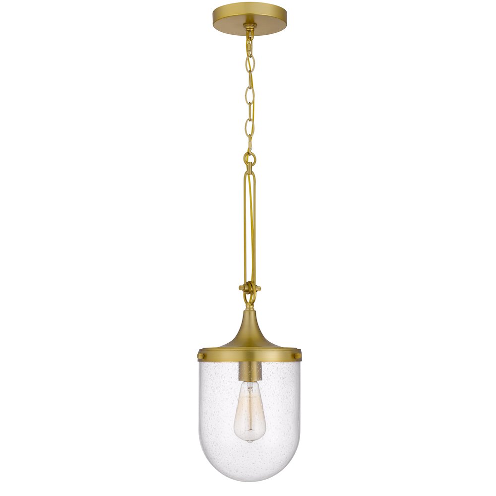 60W Ithaca Bubbled Glass Pendant Fixture. Picture 6