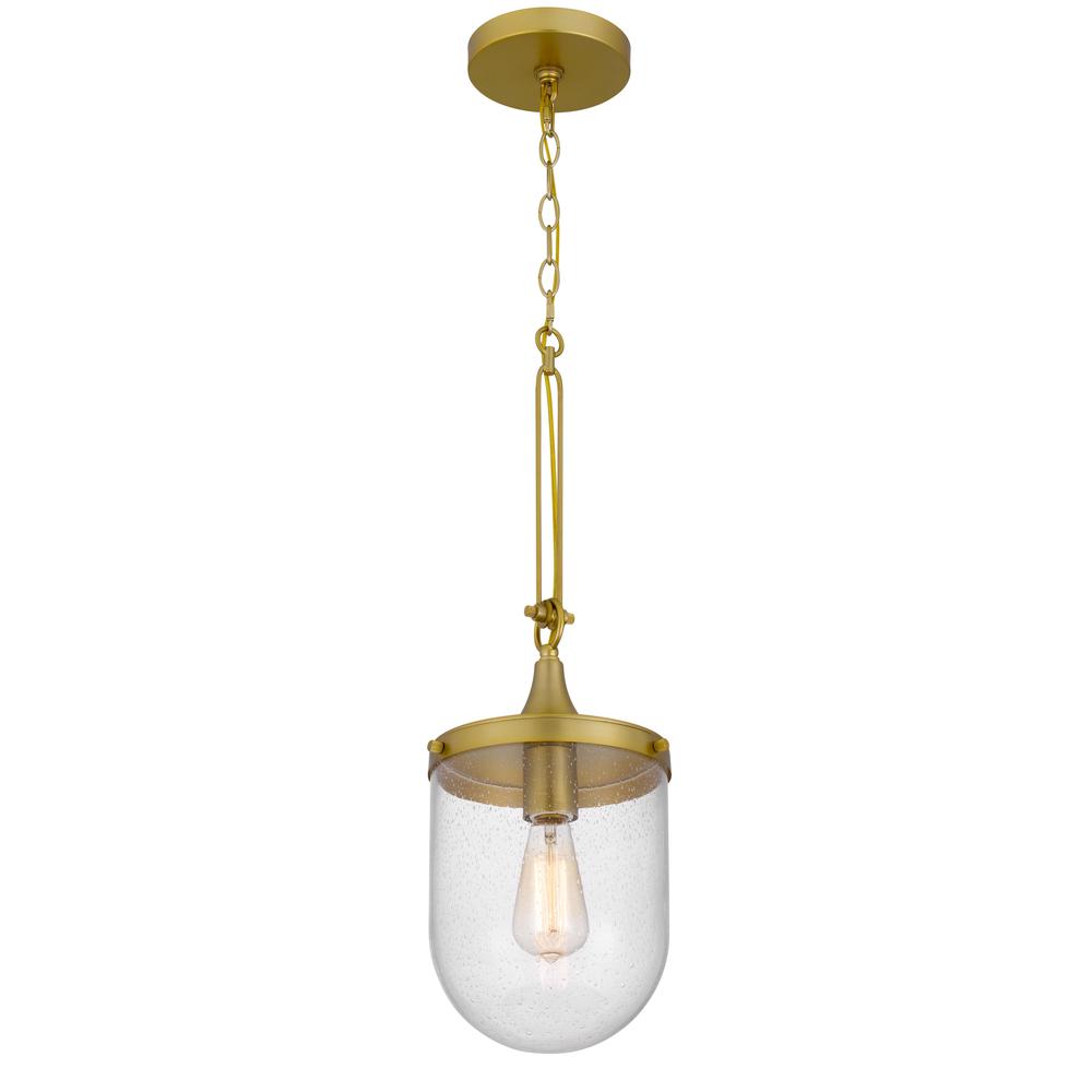 60W Ithaca Bubbled Glass Pendant Fixture. Picture 2