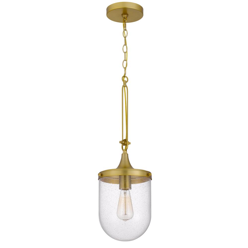 60W Ithaca Bubbled Glass Pendant Fixture. Picture 3