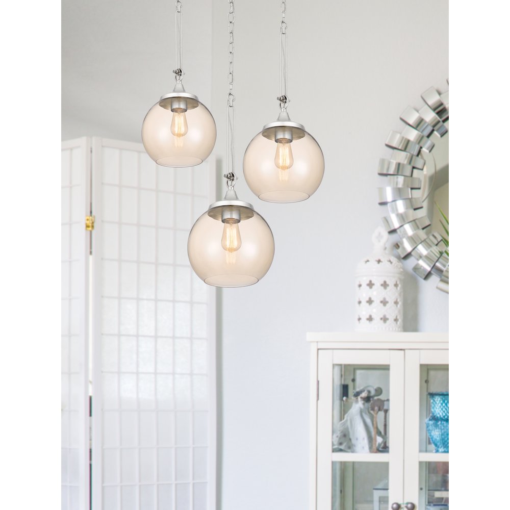 60W Rochelle Glass Pendant Fixture. Picture 5