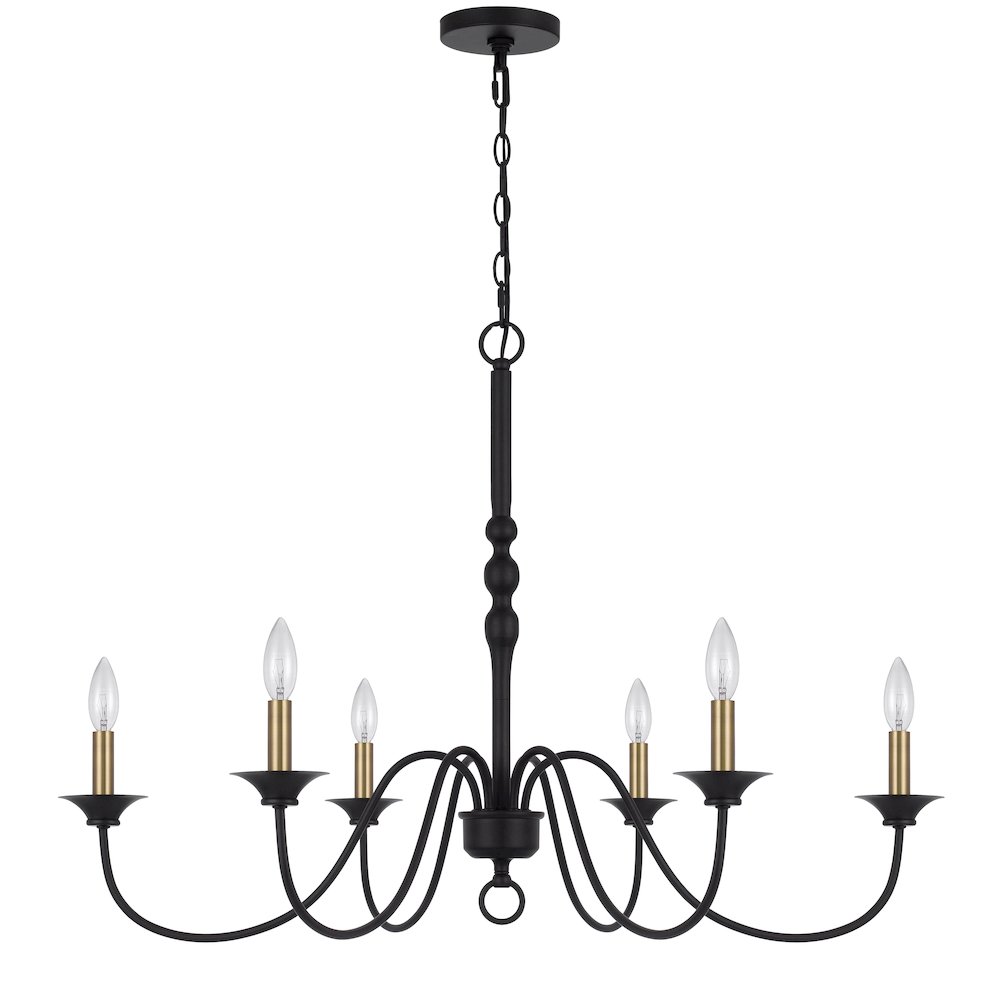 60W X 6 Marino Metal Chandelier. Picture 1