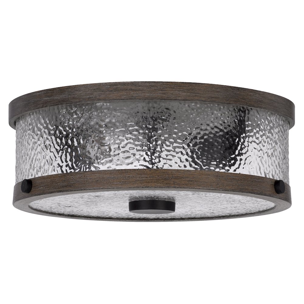 60W X 3 Mateo Metal/Glass Semi Flush Mount Fixture. Picture 1