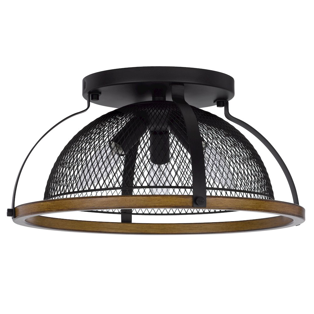 60W X 3 Longmont Metal Semi Flush Mount Fixture. Picture 1