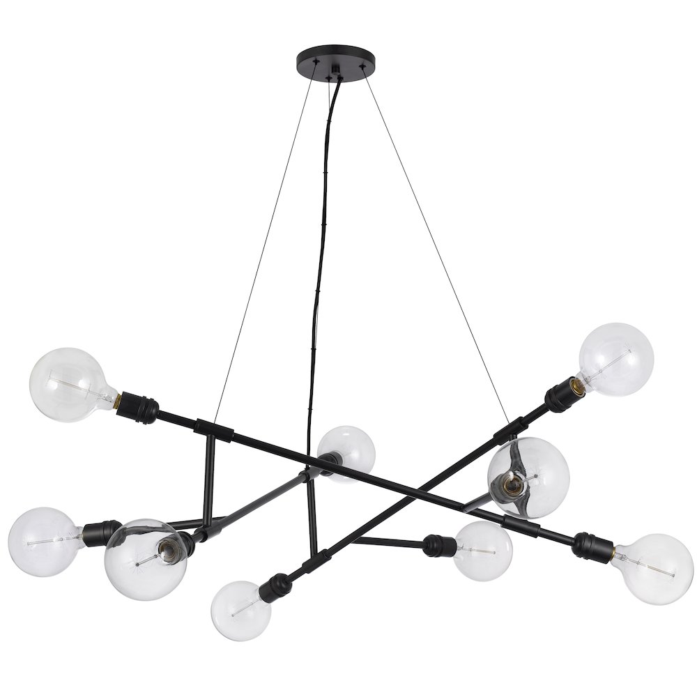 60W X 9 Massena Metal Chandelier. Picture 1