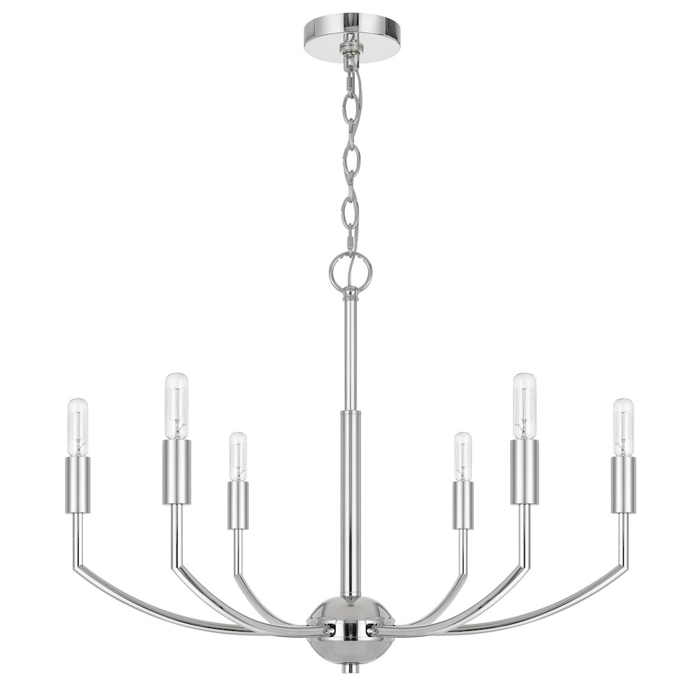 Maxton 60W X 6 Metal Chandelier. Picture 1