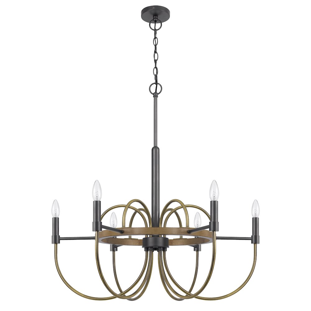 Seagrove 60W X 6 Metal Chandelier. Picture 1