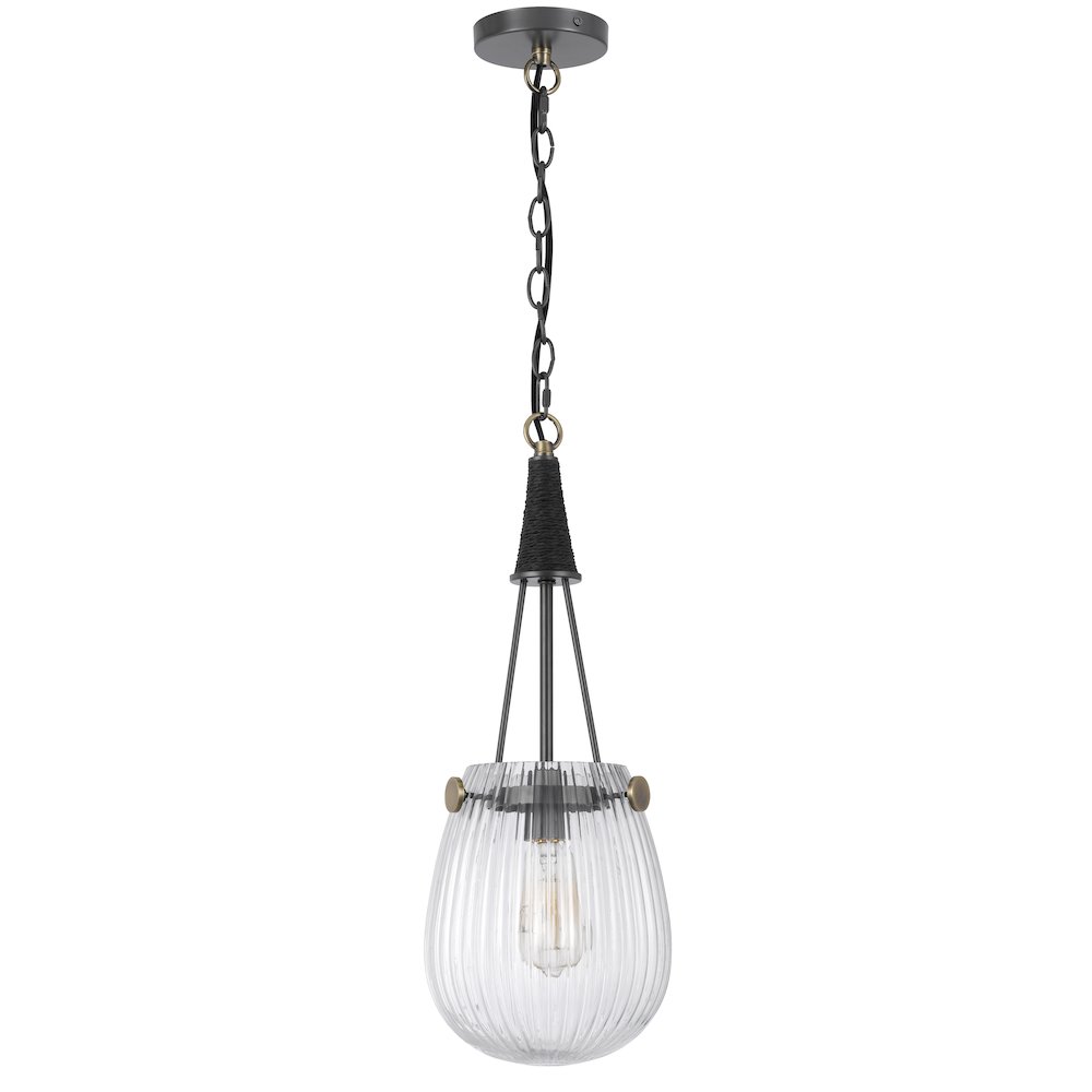 60W Cordoba two tone glass Pendant with chain. Picture 5