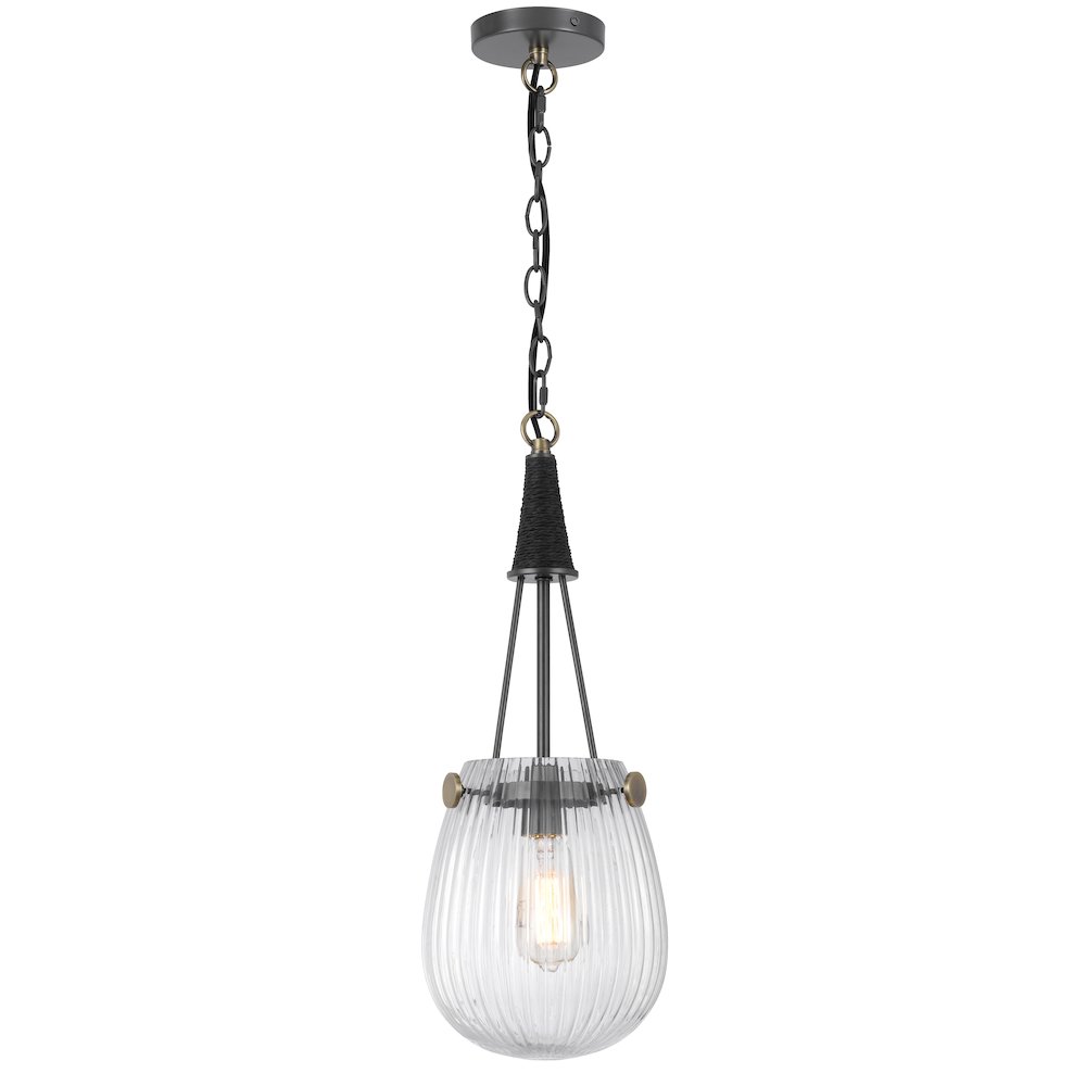 60W Cordoba two tone glass Pendant with chain. Picture 1