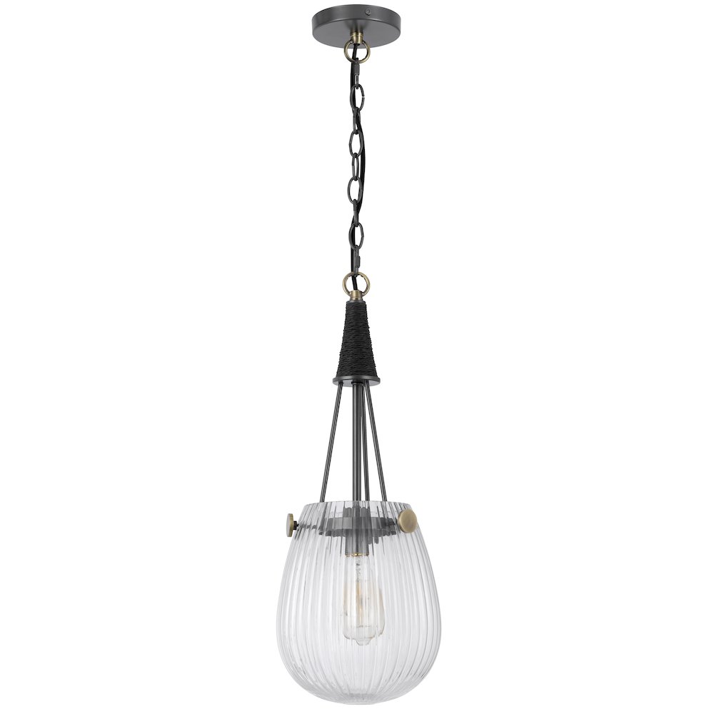 60W Cordoba two tone glass Pendant with chain. Picture 2