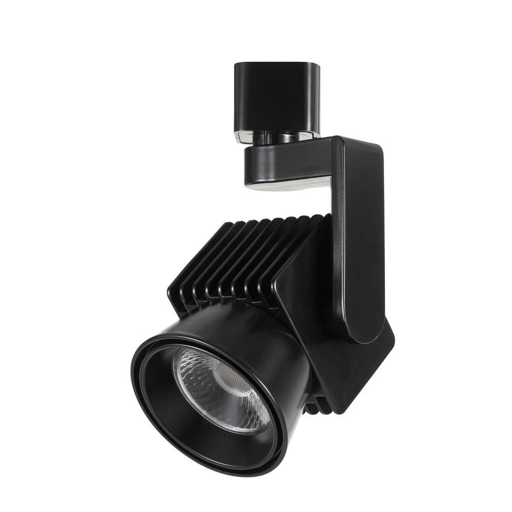 Dimmable integrated LED12W, 840 Lumen, 80 CRI, 3000K, 3 Wire Track Fixture, HT807BK. Picture 1