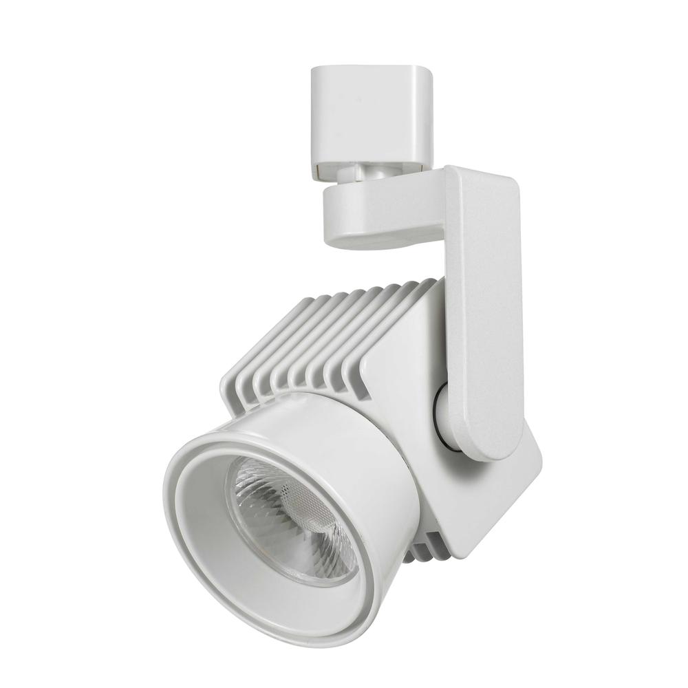 Dimmable integrated LED12W, 840 Lumen, 80 CRI, 3000K, 3 Wire Track Fixture, HT807WH. Picture 1