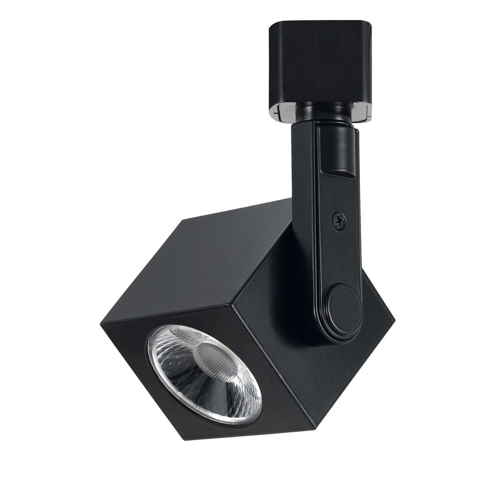 Dimmable integrated LED12W, 700 Lumen, 90 CRI, 3000K, 3 Wire Track Fixture, HT810BK. Picture 1