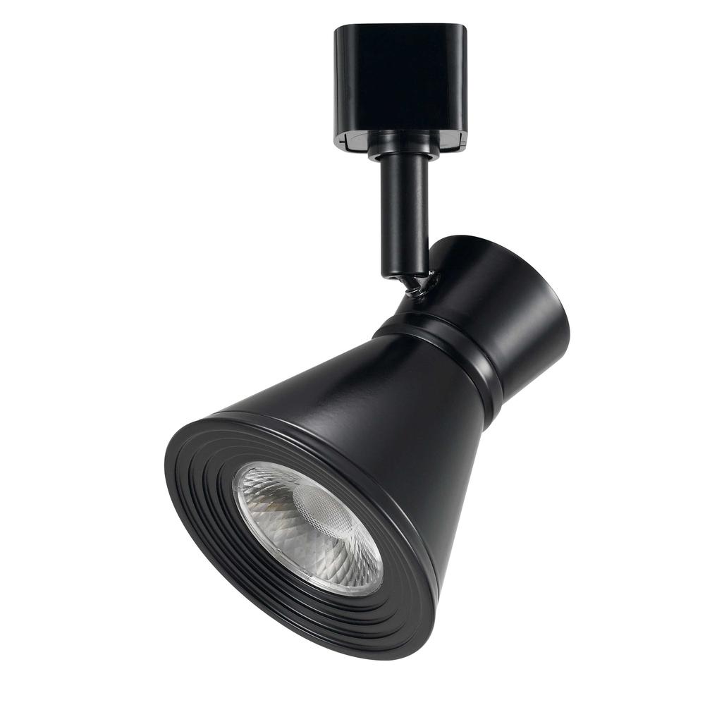 Dimmable integrated LED12W, 700 Lumen, 90 CRI, 3000K, 3 Wire Track Fixture, HT811BK. Picture 1