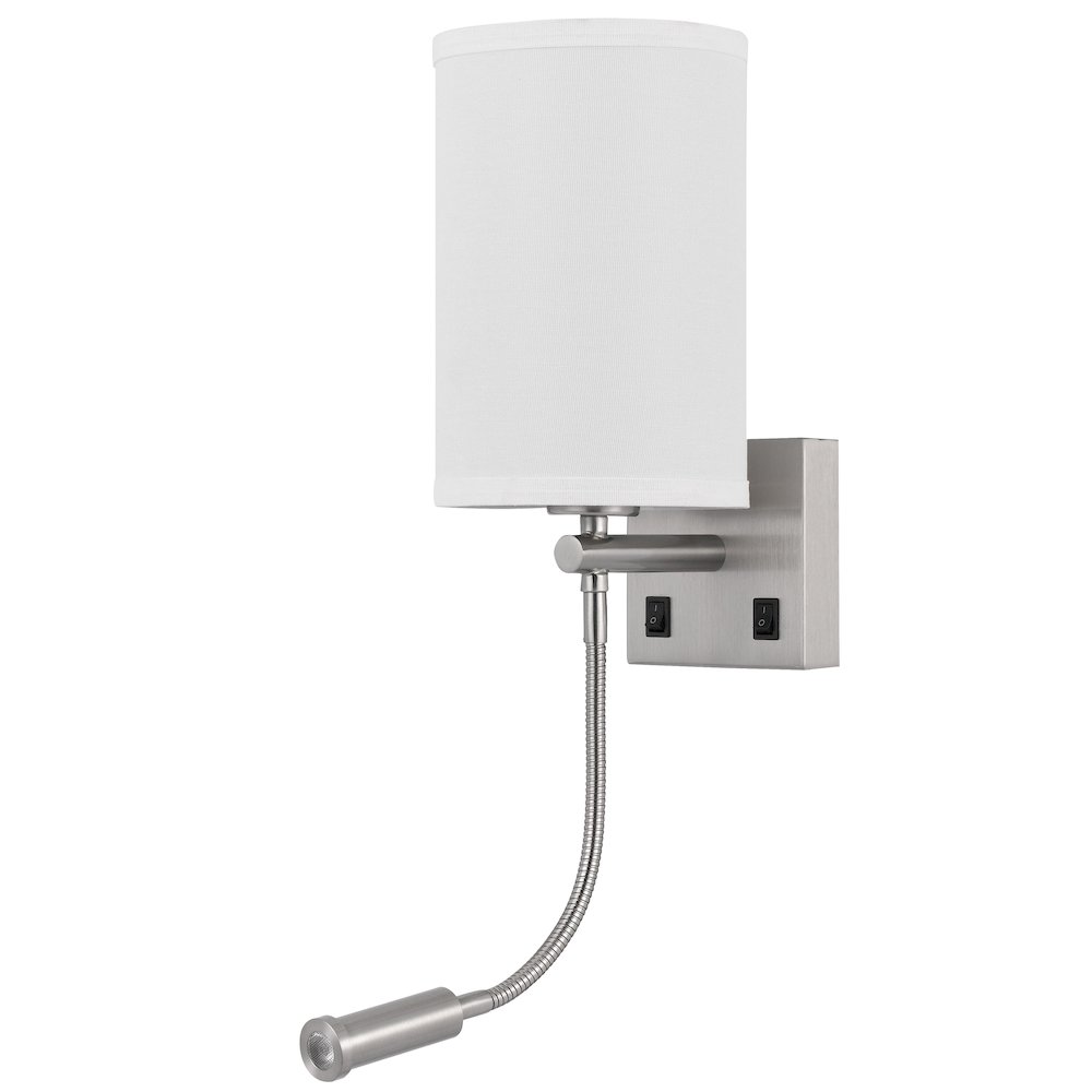 60W Lakewood Wall Lamp With 1W Intergrated Led Reading Lamp. Picture 5