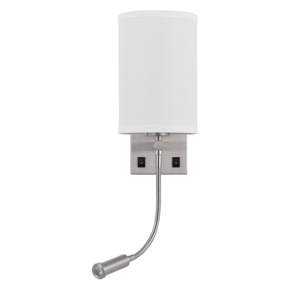60W Lakewood Wall Lamp With 1W Intergrated Led Reading Lamp. Picture 2