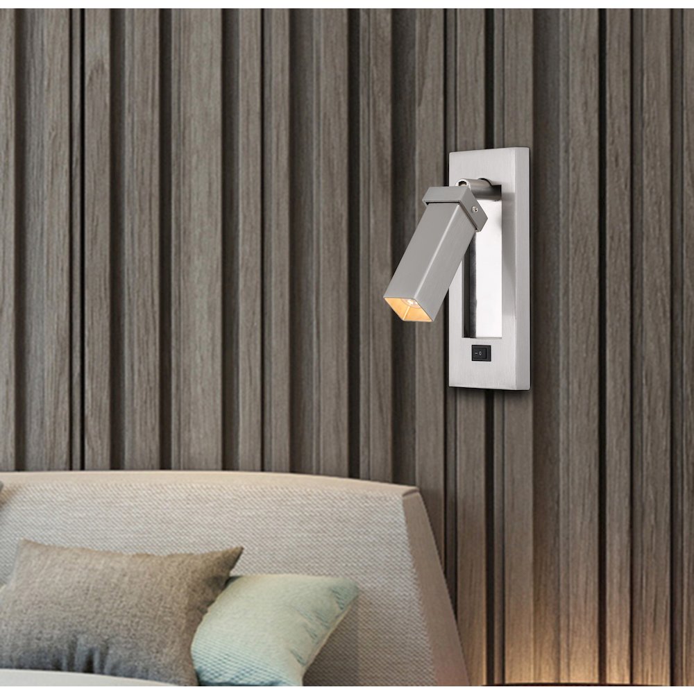 3W Led Adjustable Bedside Reading Lamp (Bulb Included). Picture 4