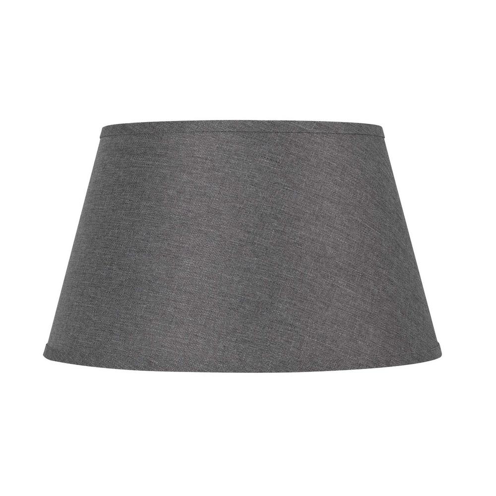Round Hardback Linen Shade. Picture 1
