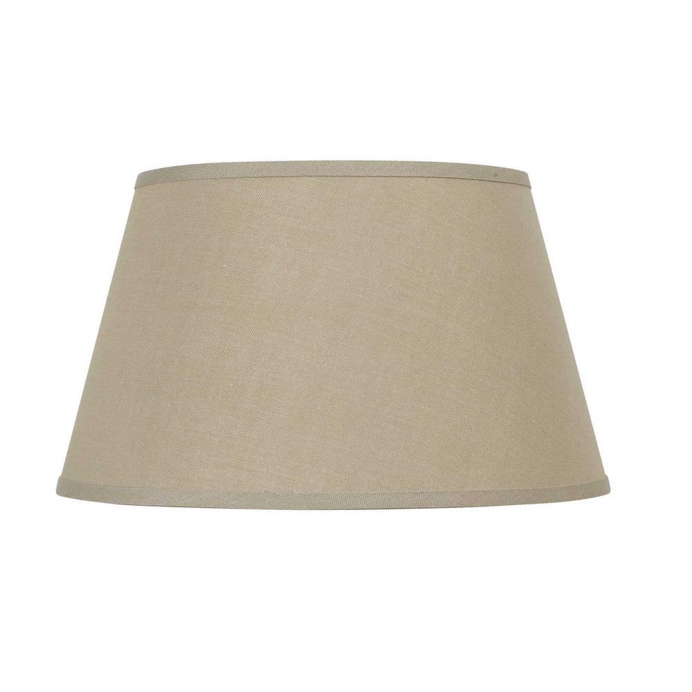 Round Hardback Linen Shade. Picture 1
