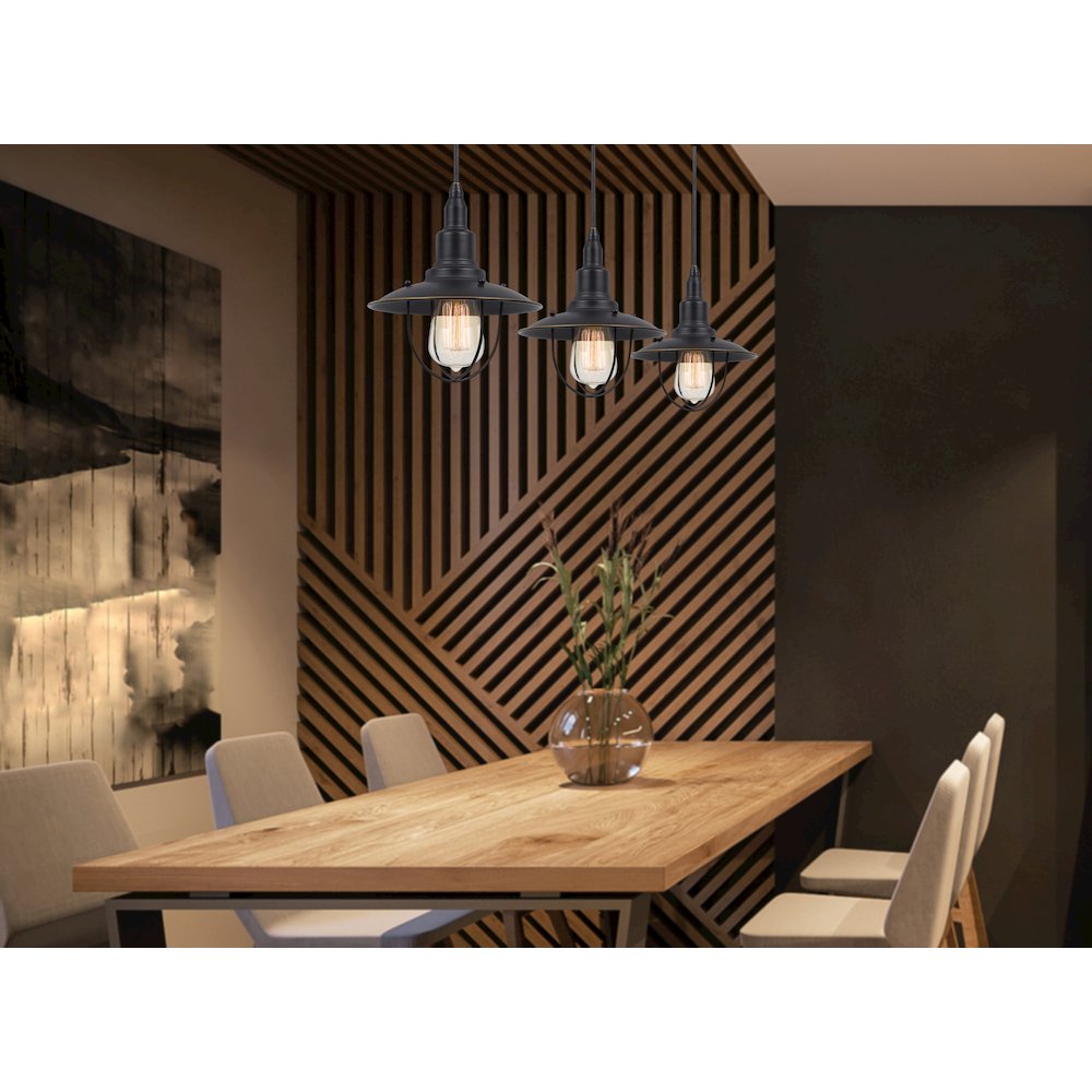 60W Allentown Metal Pendant. Picture 2
