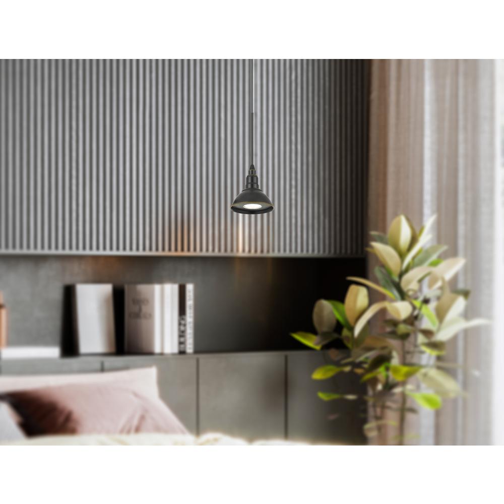 Kampia Intergrated Led 10W, 800 Lumen, 80 Cri Dimmable Metal Pendant Fixture. Picture 1