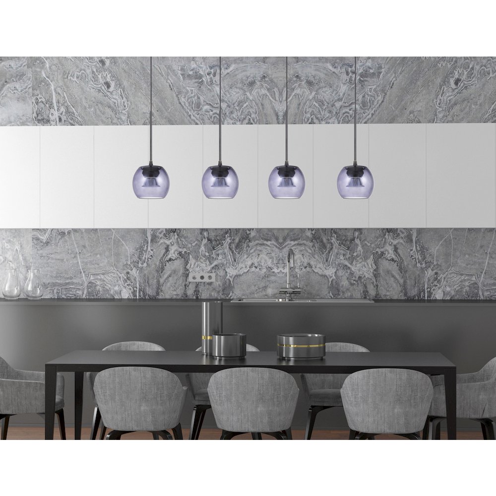 Ithaca 3000K, 8W, 700 Lumen, 90 Cri Dimmable Led Glass Mini Pendant. Picture 3
