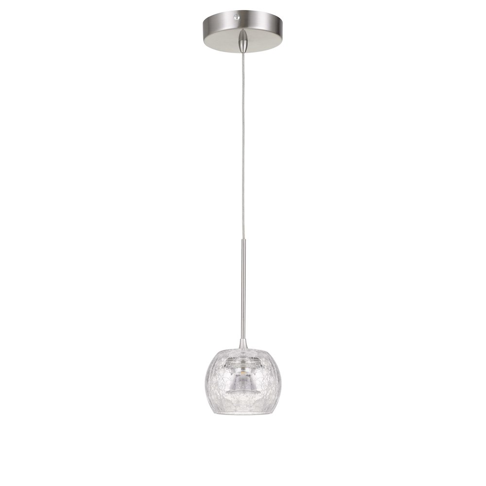 Ithaca 3000K, 8W, 700 Lumen, 90 Cri Dimmable Led Glass Mini Pendant. Picture 1