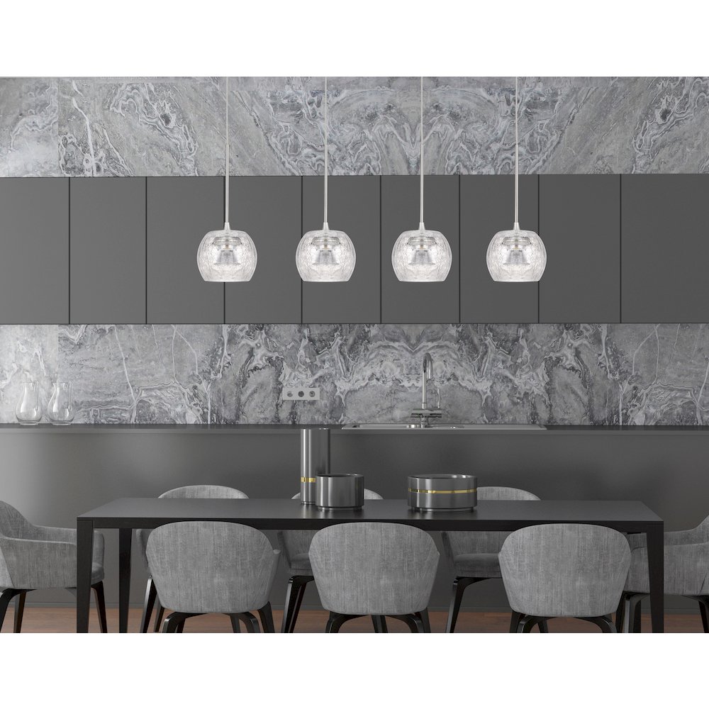 Ithaca 3000K, 8W, 700 Lumen, 90 Cri Dimmable Led Glass Mini Pendant. Picture 2