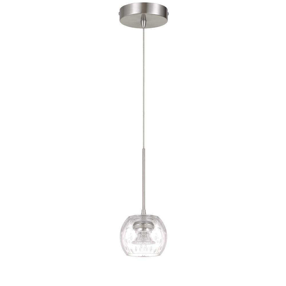 Ithaca 3000K, 8W, 700 Lumen, 90 Cri Dimmable Led Glass Mini Pendant. Picture 1